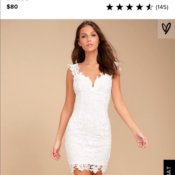 Lulus Dresses & Skirts - SOLD: Lulu’s uno, dos, lace white dress small NWT